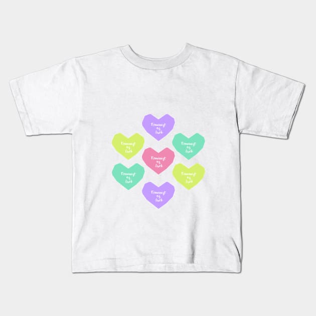 Feminist in heart Kids T-Shirt by GlitterButt